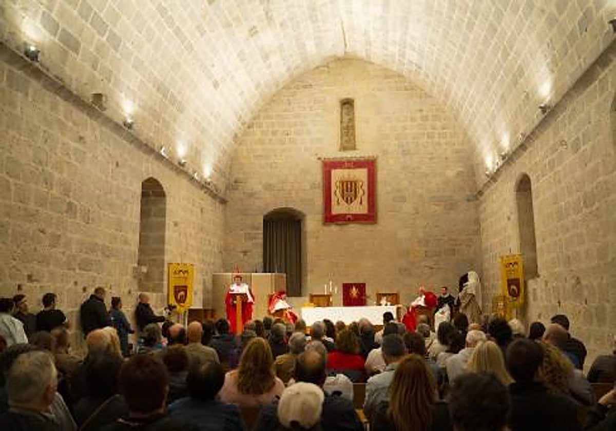Imagen de una recreación histórica en el interior del Castillo de Peñíscola