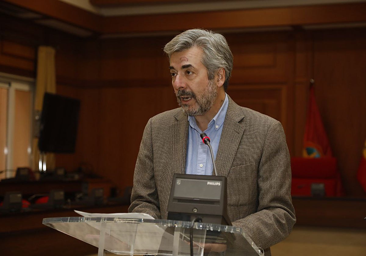 Miguel Ángel Torrico, en una comparecencia