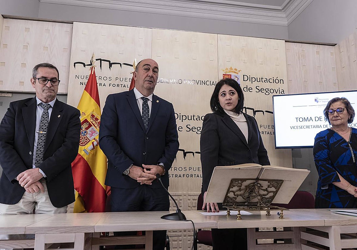 Acto de la toma de posesión de la nueva vicesecretaria de la Diputación