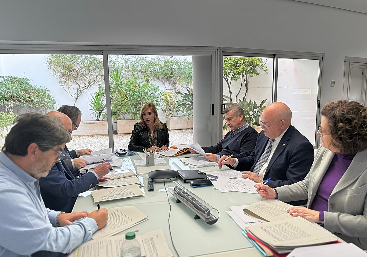 Imagen de la reunión del Consejo de Administración de Ferrocarrils de la Generalitat Valenciana (FGV)