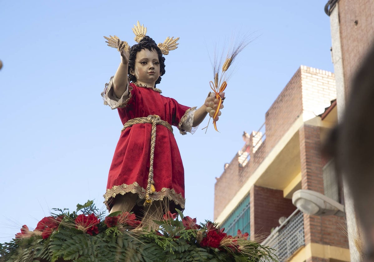 El Dulce Nombre de Jesús, durante la procesión de la Octava del Corpus de la Estrella en junio de 2022