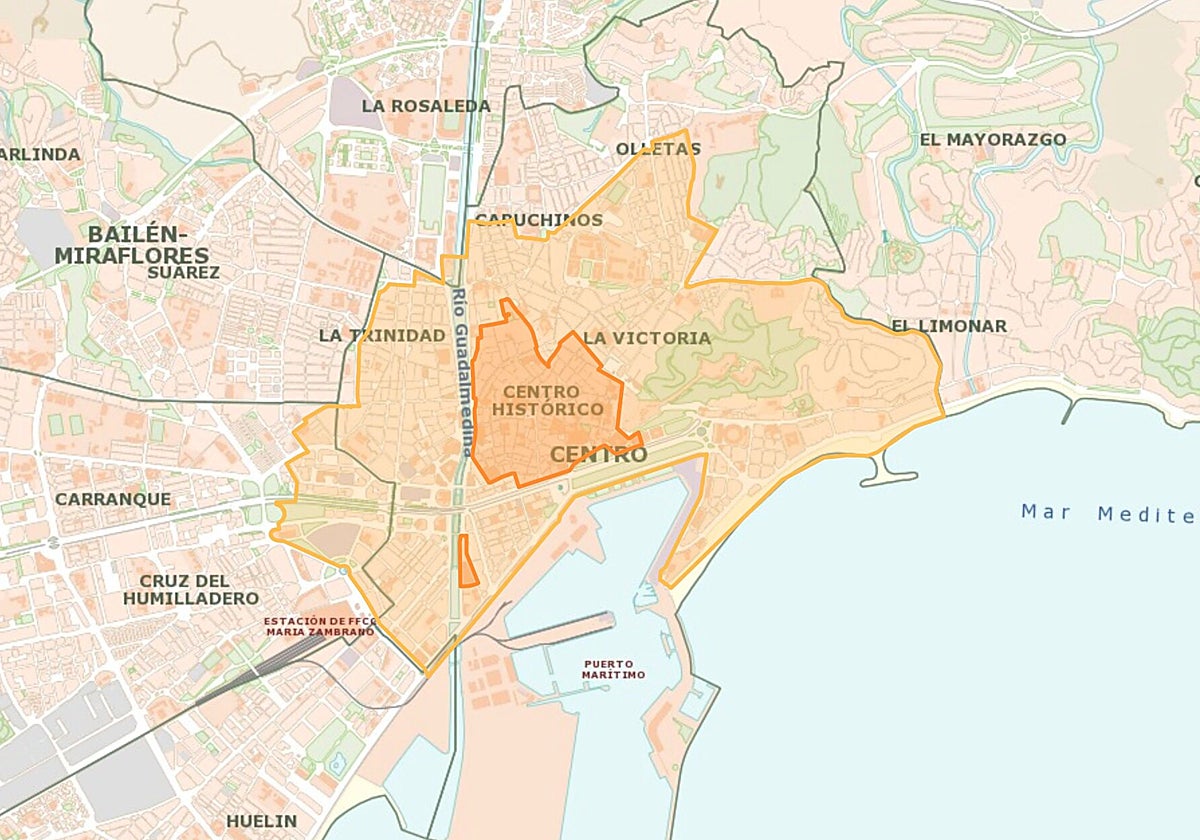Mapa de la ZBE elaborado por el Ayuntamiento