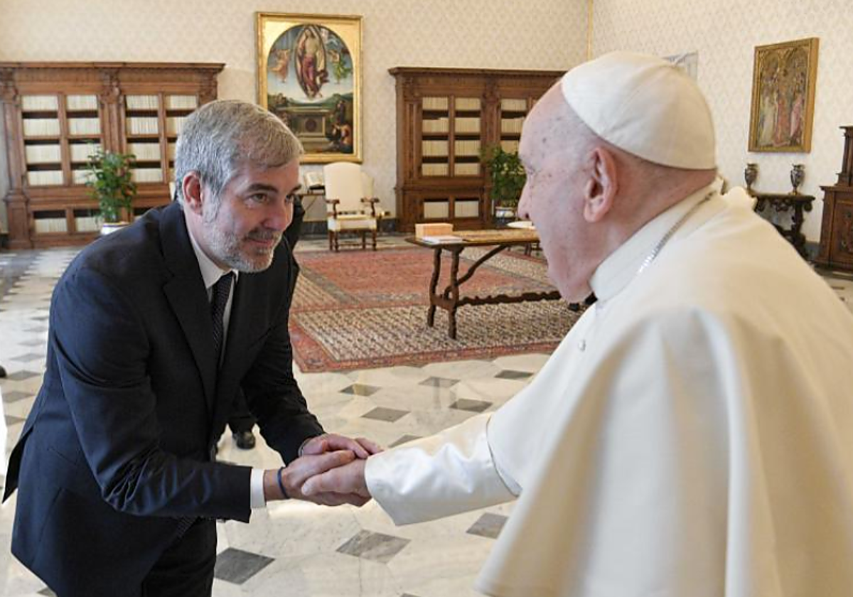 Fernando Clavijo ha hecho estas declaraciones tras su audiencia privada con el Papa Francisco