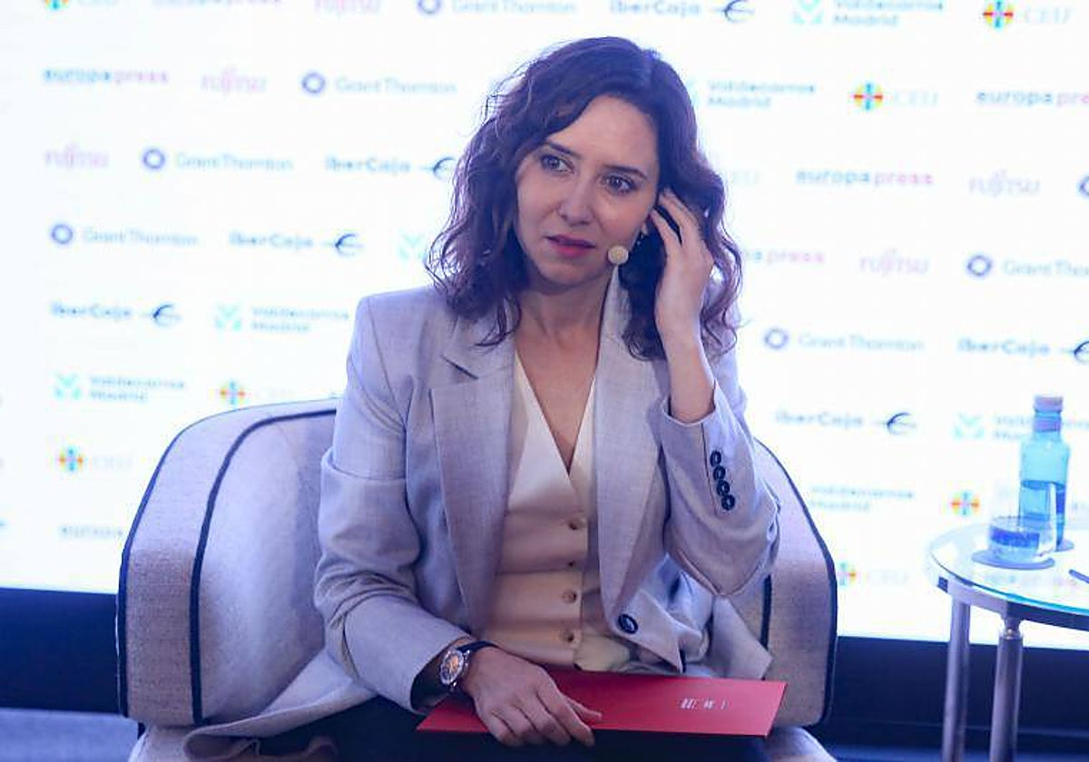 La presidenta de la Comunidad de Madrid, Isabel Díaz Ayuso