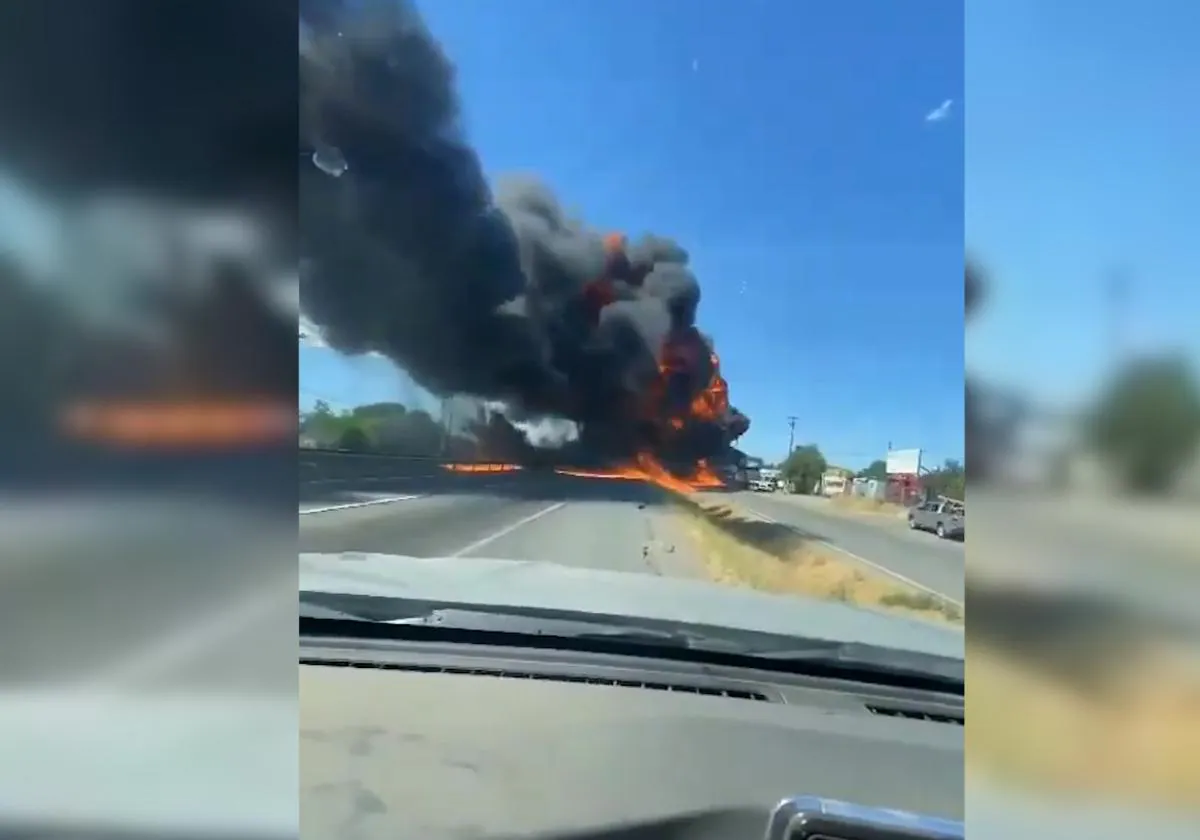 La avioneta que pilotaba se ha incendiado tras el accidente