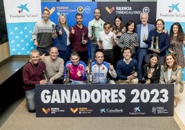 El Maratón Valencia y la Fundación 'la Caixa' entregan los trofeos a las categorías de personas con discapacidad
