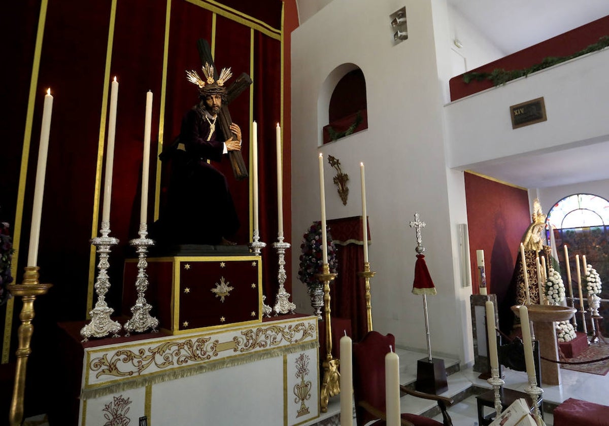 Nuestro Padre Jesús de la Victoria, el día de su bendición en la parroquia de la Aurora