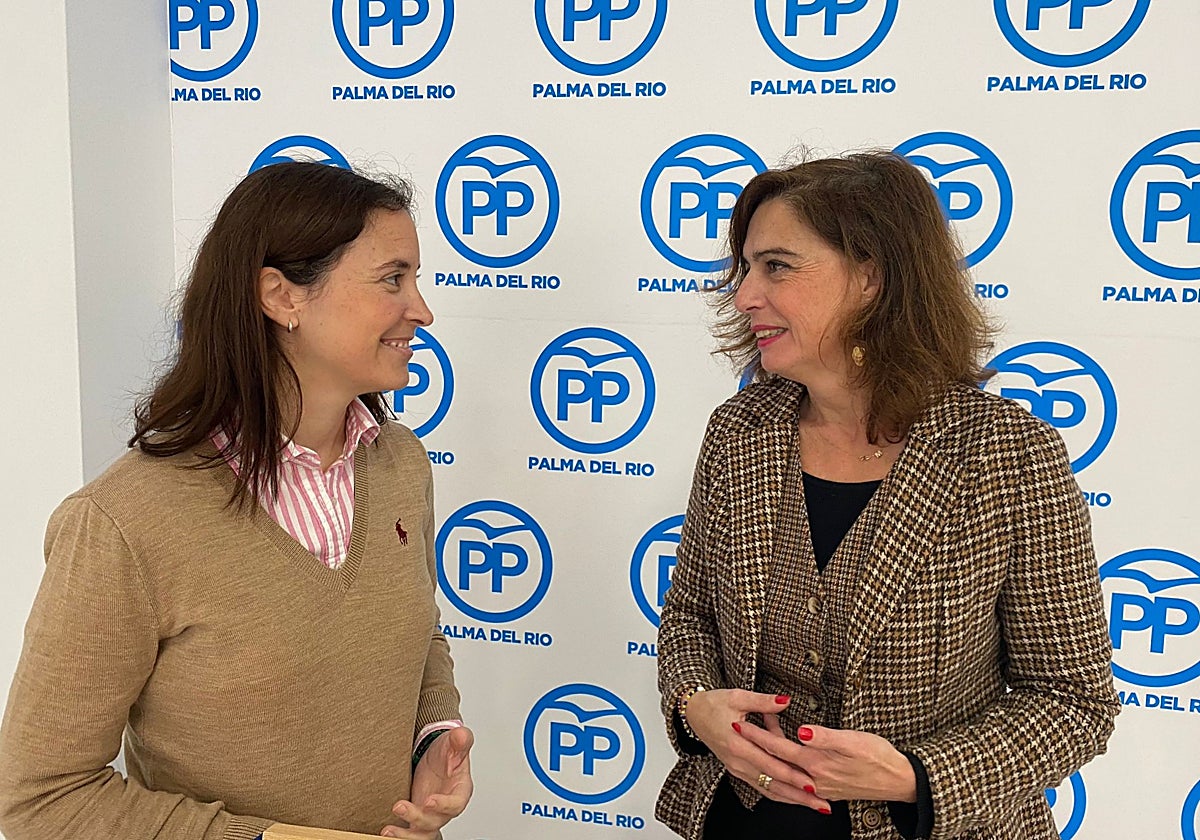 La senadora y la regidora palmeña, este jueves