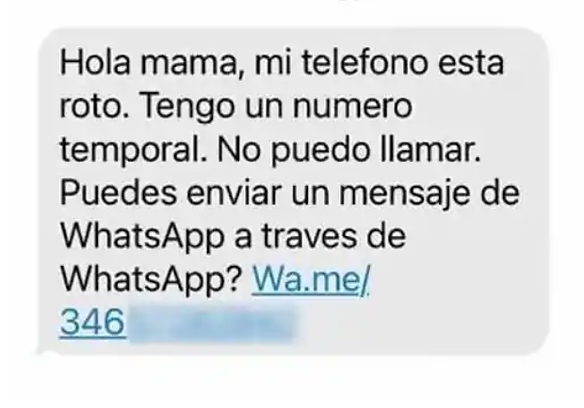 Captura de estafa del 'falso hijo'