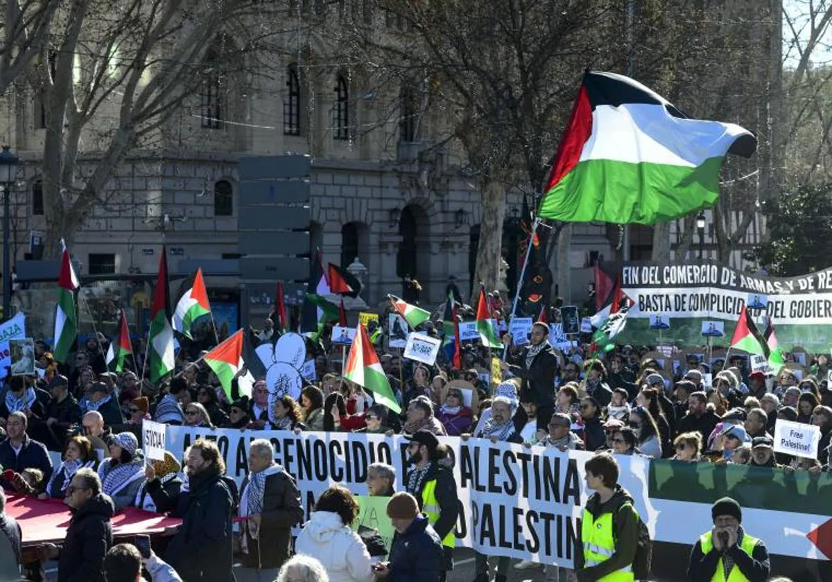 Manifestación propalestina este sábado en Madrid