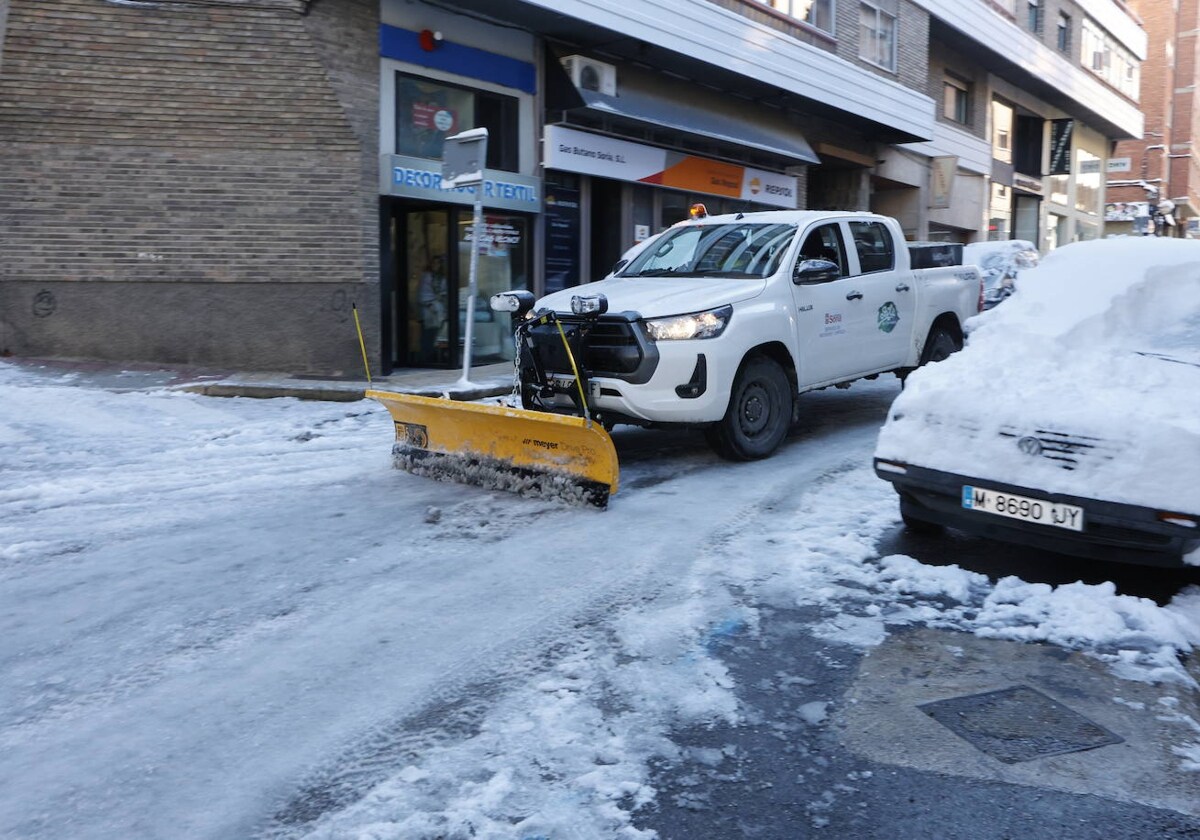 Nieve en Soria capital