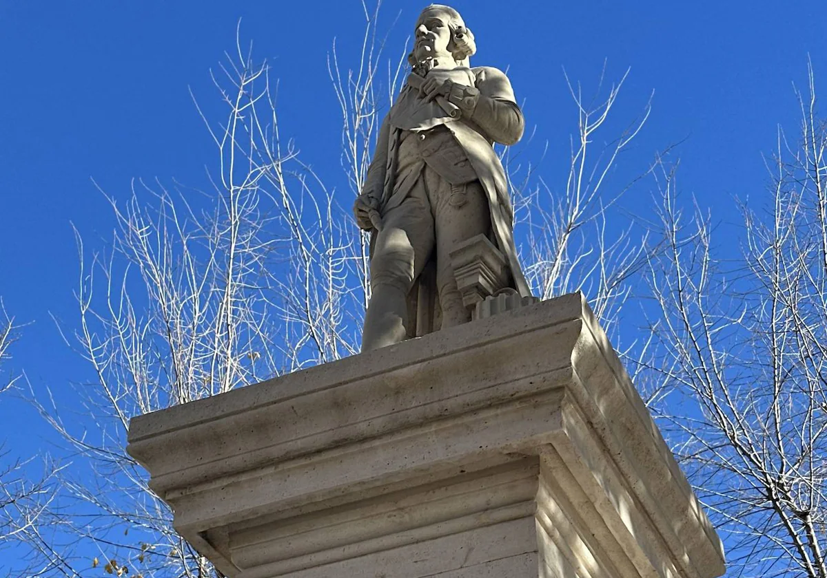 La fuente en homenaje a Ventura Rodríguez, en Ciempozuelos