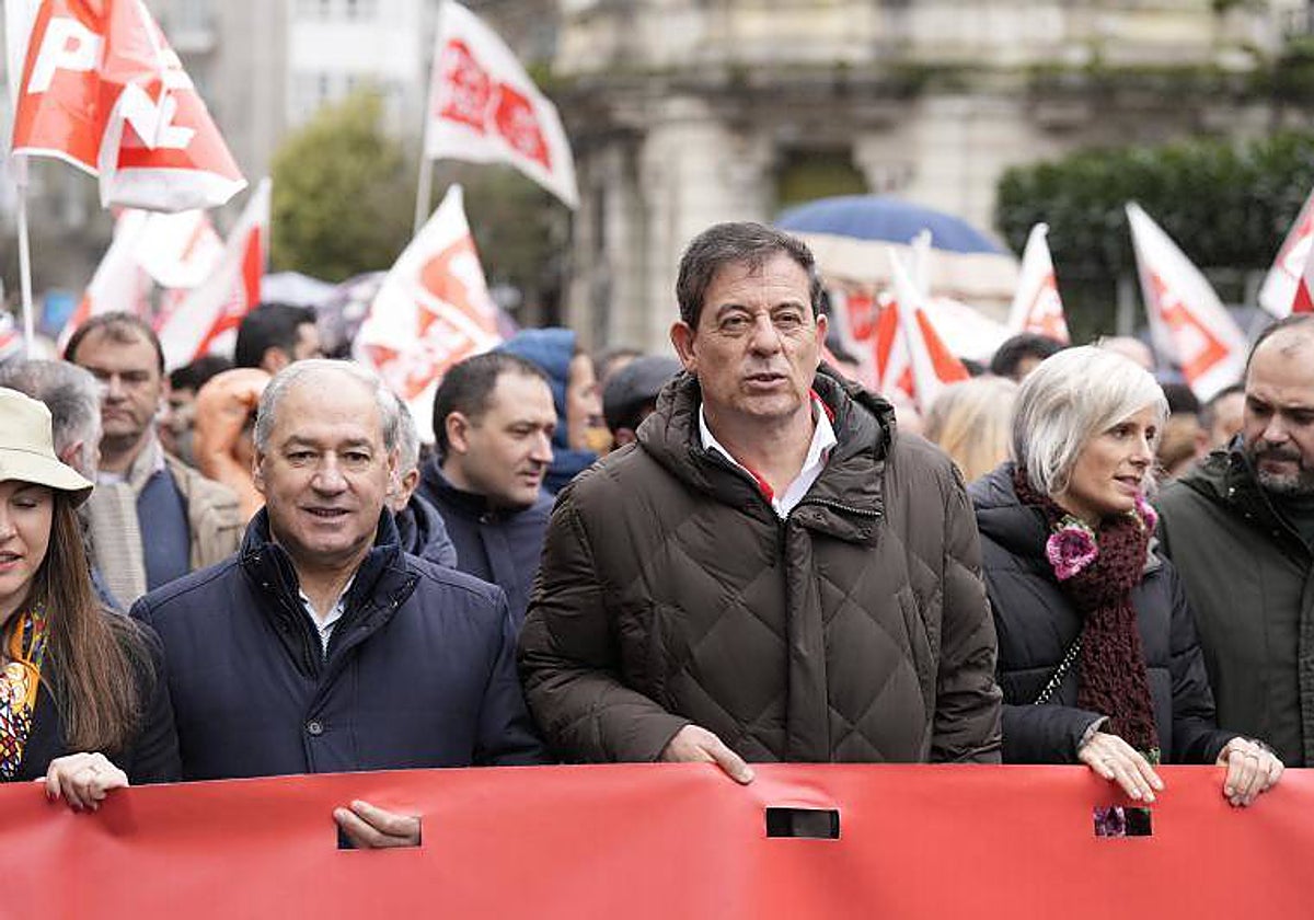 Gómez Besteiro, el domingo en la manifestación