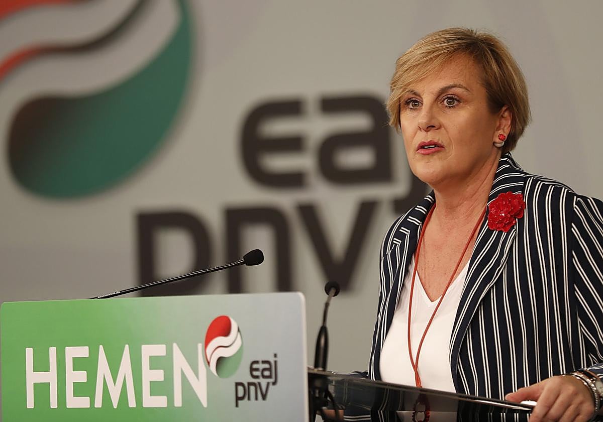 La presidenta del PNV en Vizcaya, Itxaso Arutxa