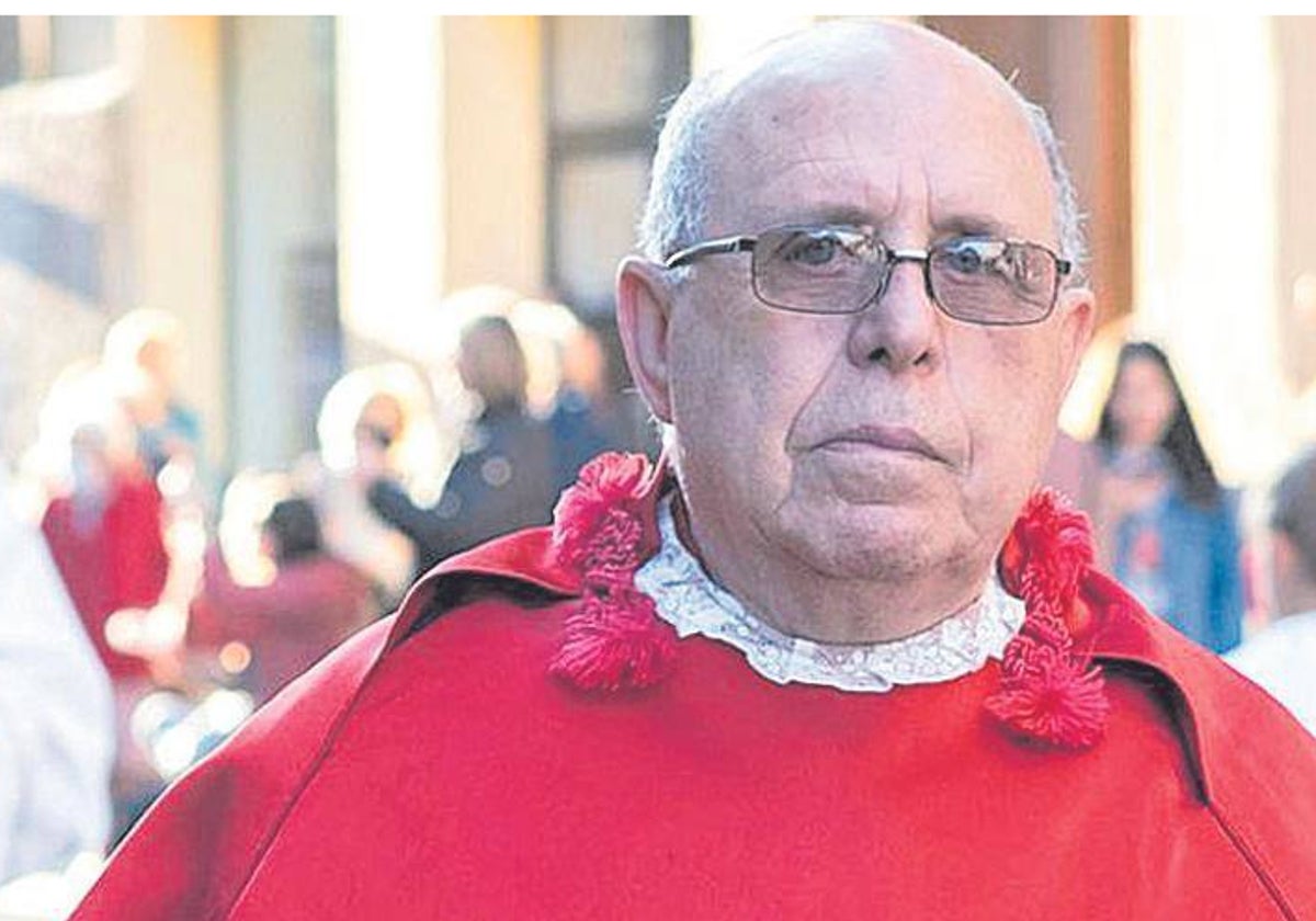 Imagen de Alfonso López Benito tomada durante un acto religioso