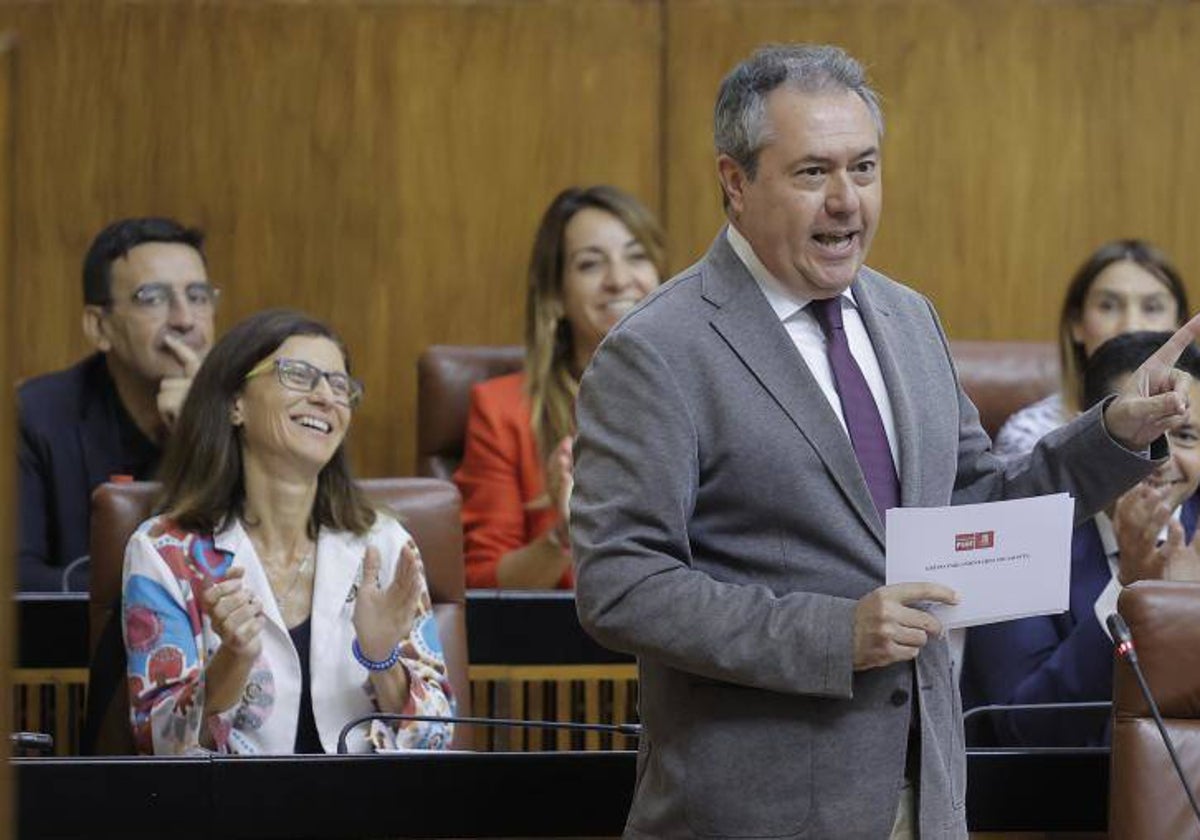 El secretario general del PSOE-A, Juan Espadas