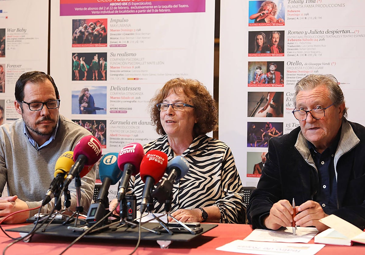 Daniel Morcillo, Ana Pérez y Francisco Plaza durante la rueda de prensa