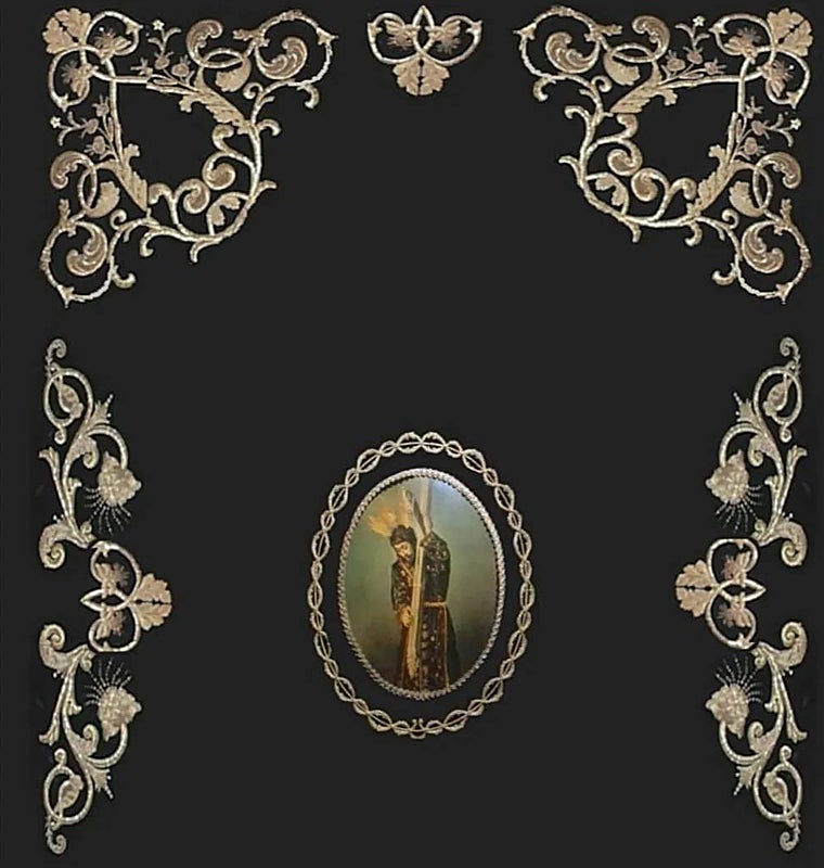 Proyecto de bordados en el techo de palio