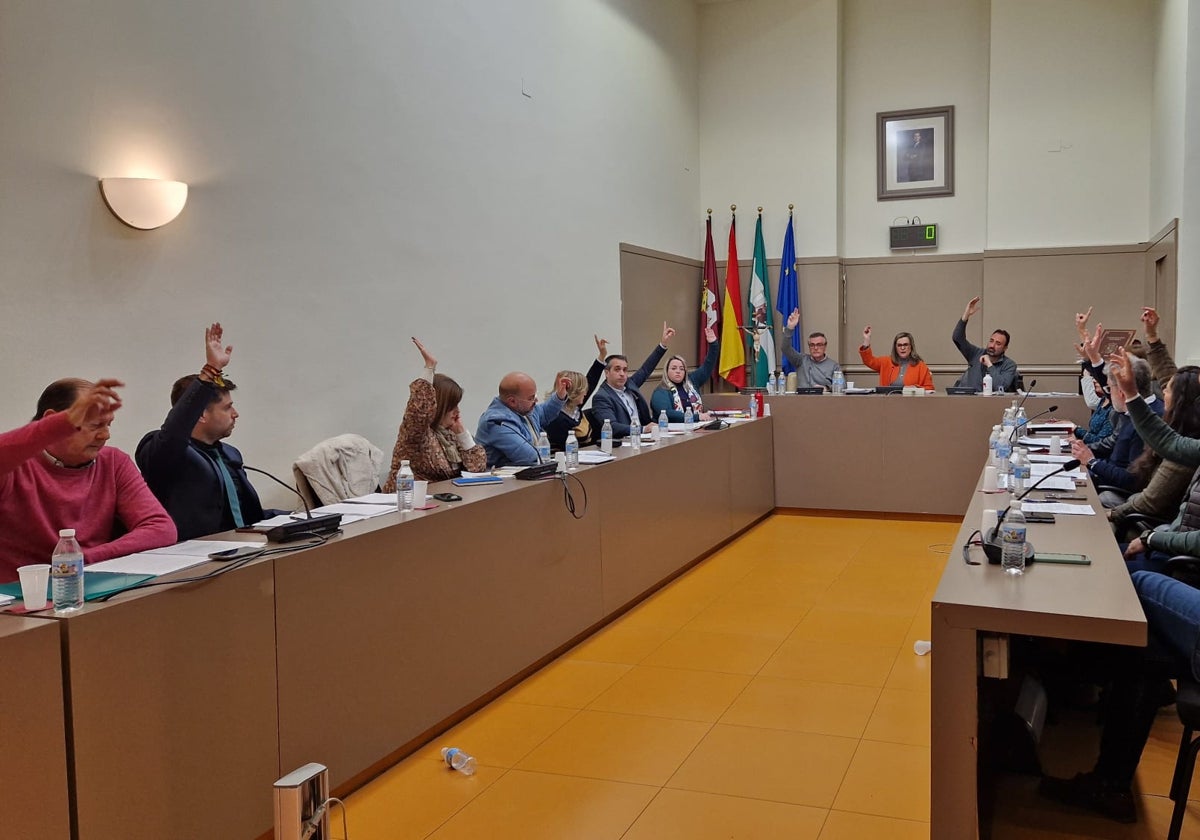 Votación en el Pleno de Baena de este martes