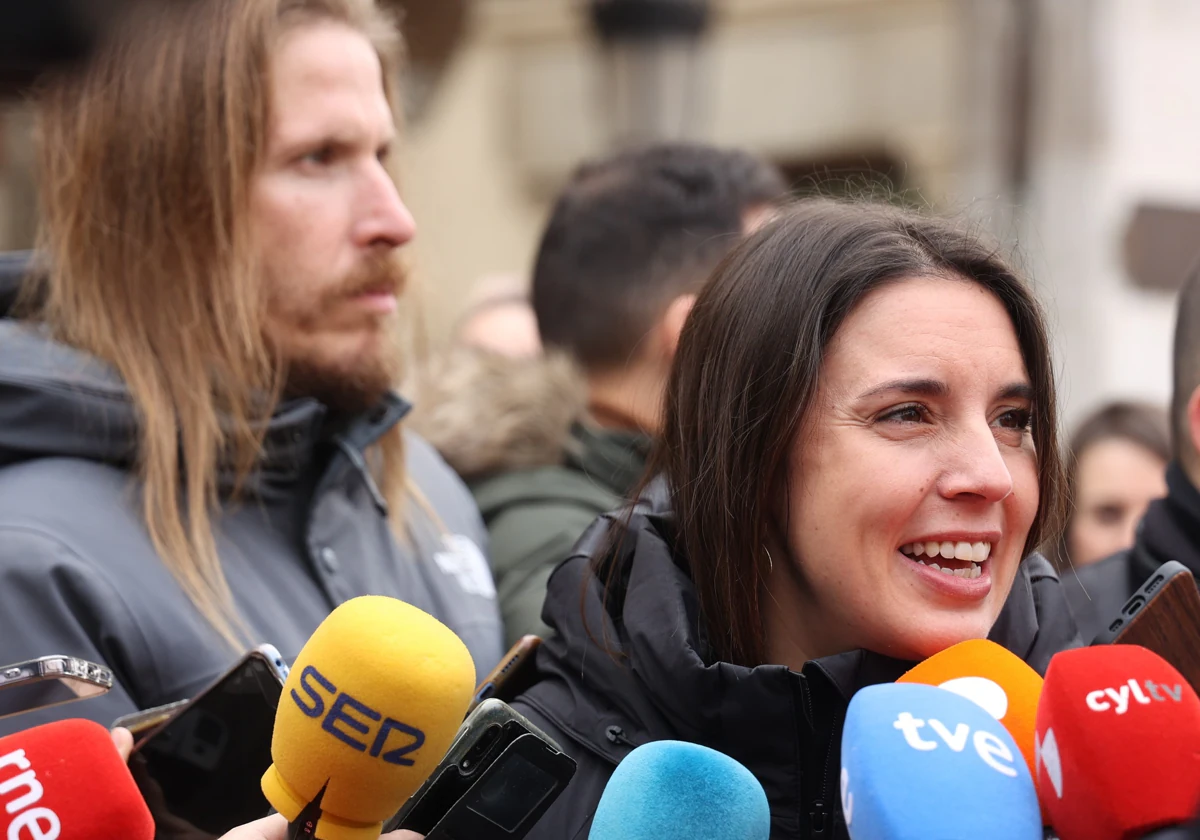 Irene Montero y Pablo Fernández, este martes en Valladolid