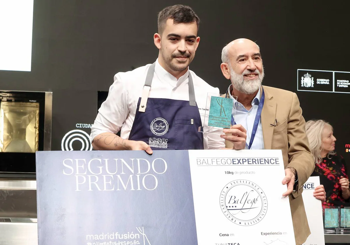 El cocinero Abulense, Carlos Casillas ganador del segundo premio al cocinero revelación