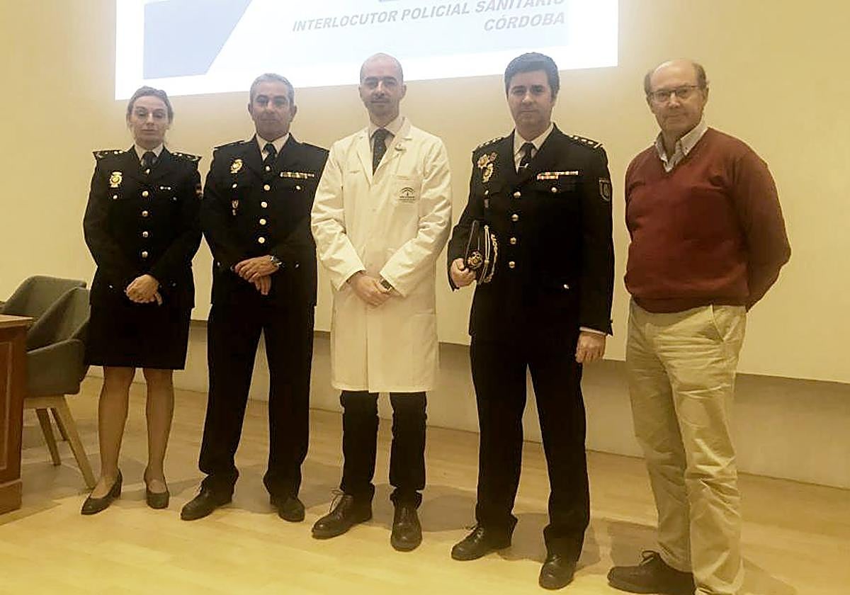 Francisco de Asís Triviño (en el centro), en un acto