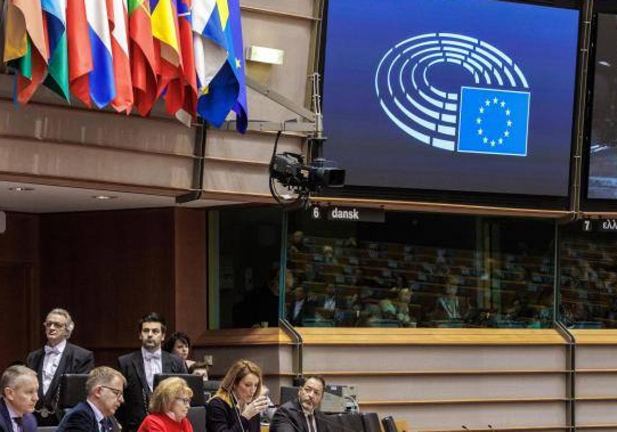 Una sesión en el Parlamento Europeo