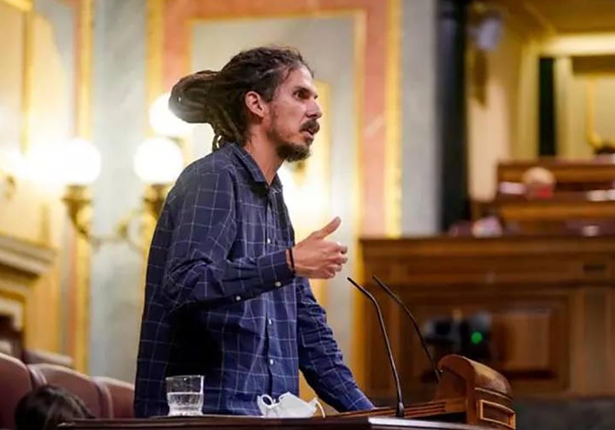 El exdiputado Alberto Rodríguez en el Congreso de los Diputados
