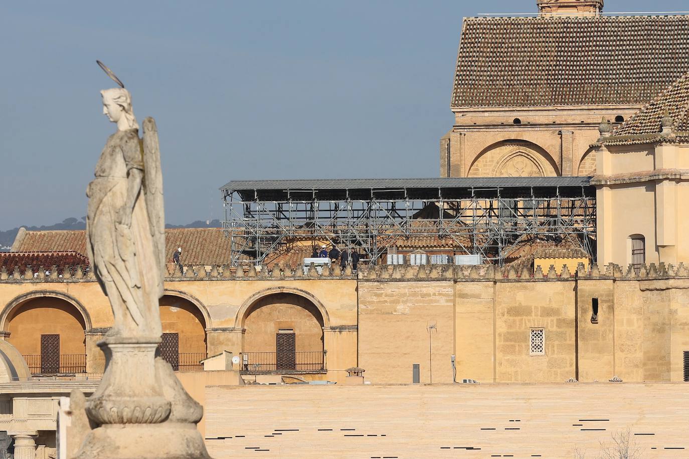 Fotos: el inicio de la restauración de la maqsura de la Mezquita-Catedral de Córdoba