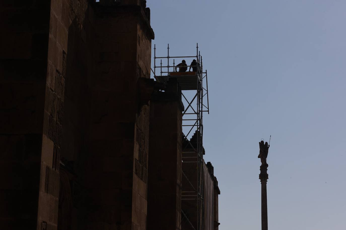 Fotos: el inicio de la restauración de la maqsura de la Mezquita-Catedral de Córdoba