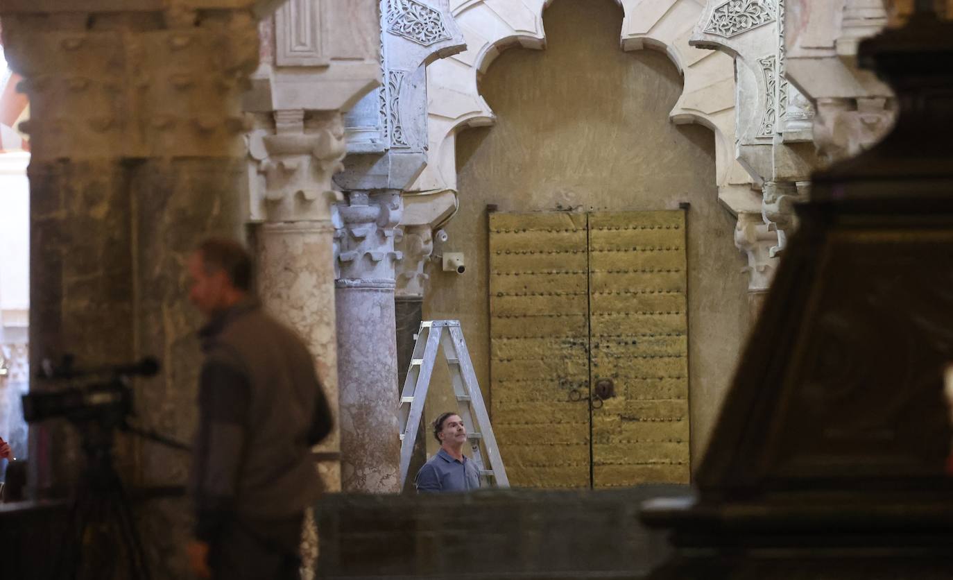 Fotos: el inicio de la restauración de la maqsura de la Mezquita-Catedral de Córdoba