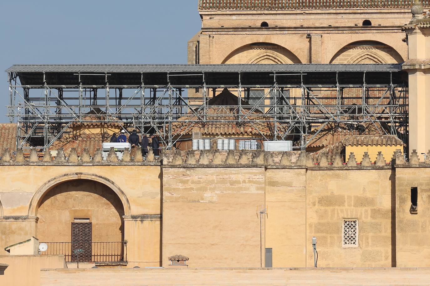 Fotos: el inicio de la restauración de la maqsura de la Mezquita-Catedral de Córdoba