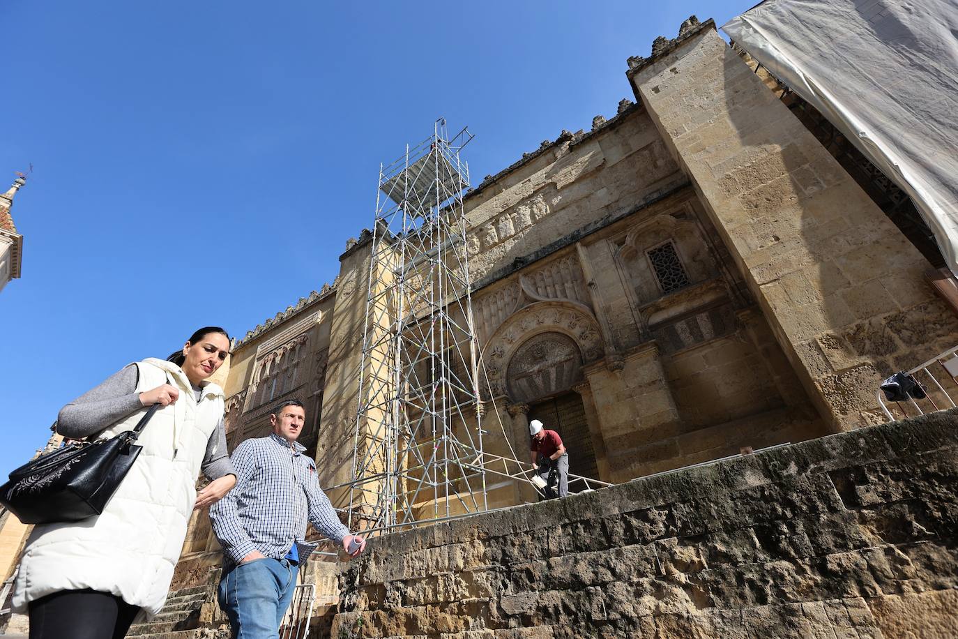 Fotos: el inicio de la restauración de la maqsura de la Mezquita-Catedral de Córdoba