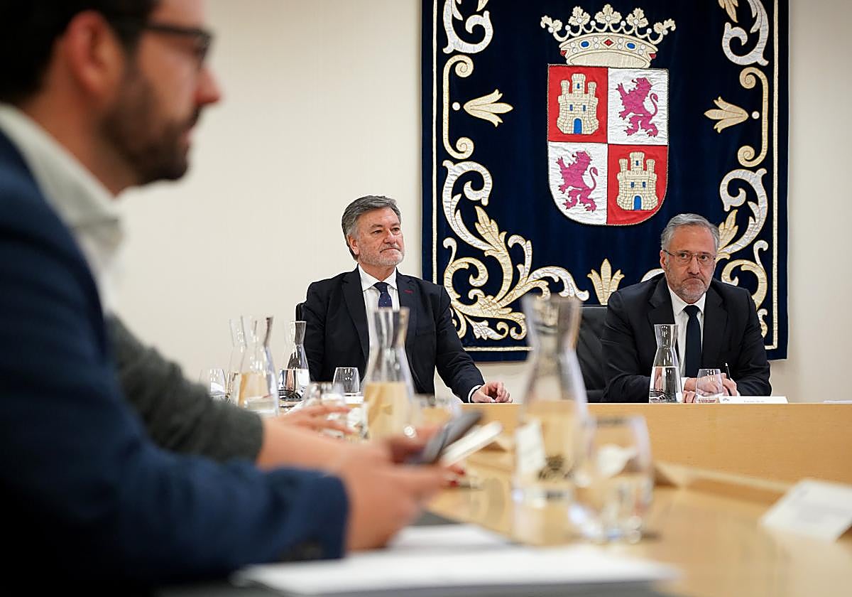 Reunión de la Junta de Portavoz en la que este jueves se dio el visto bueno a la propuesta