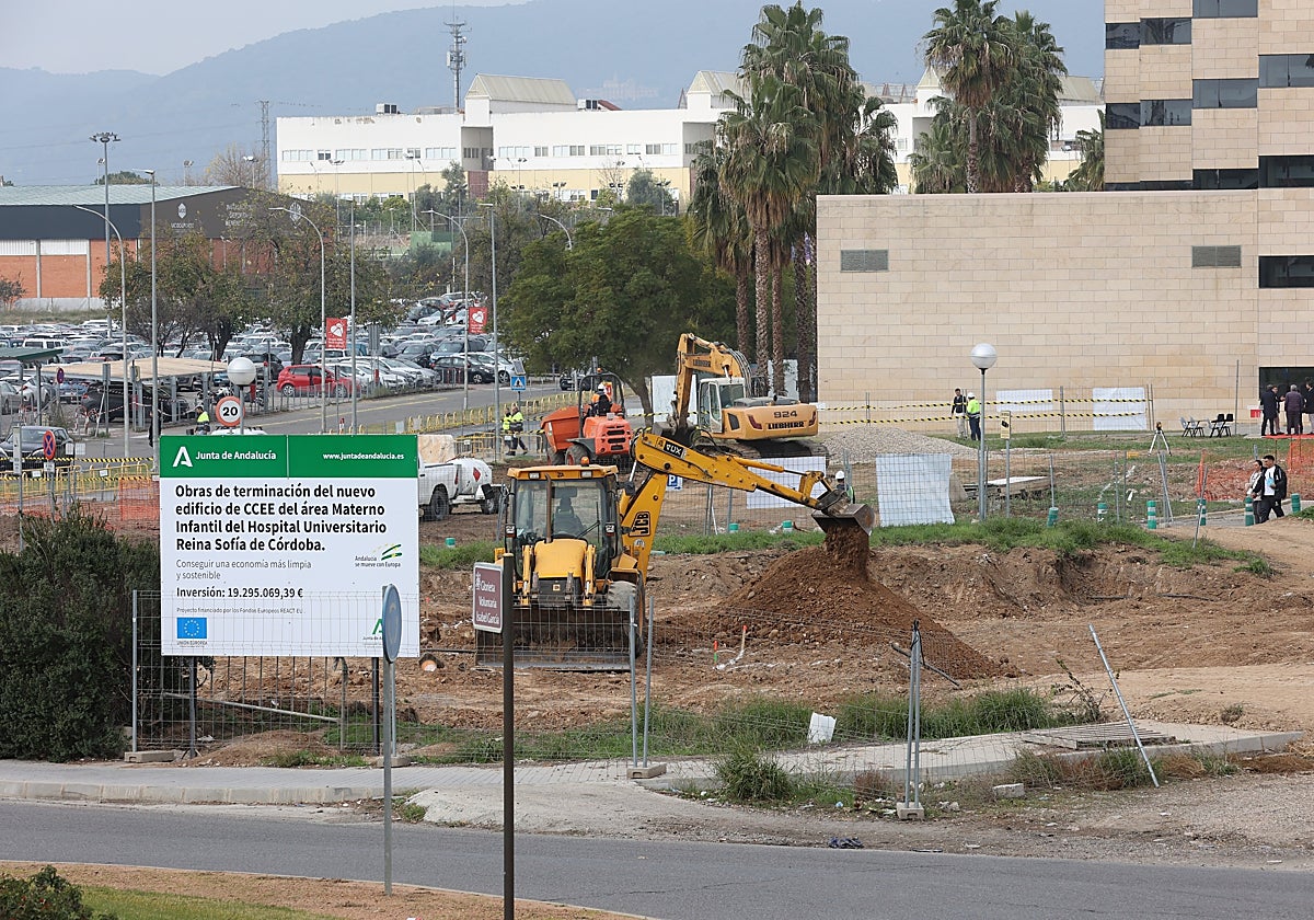 Obras del nuevo edificio del Materno-Infantil del Reina Sofía de Córdoba