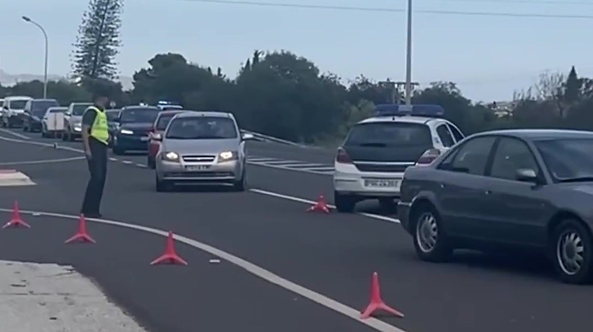 Una secuencia del vídeo en Tik Tok de la Guardia Civil con parte de la letra de la canción 'Zorra' de Nebulossa.