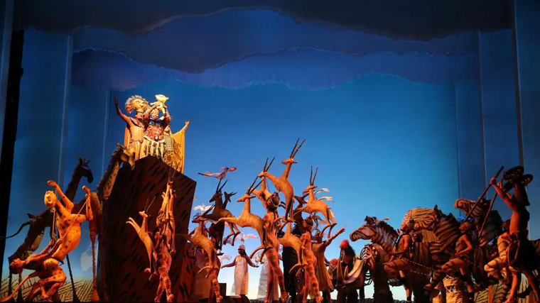 Escena del musical 'El rey León'