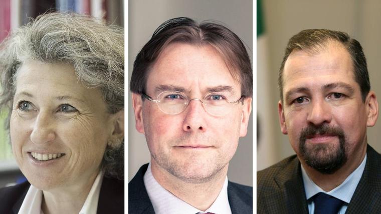 Regina Kiener, Martin Kuijer y José Luis Vargas