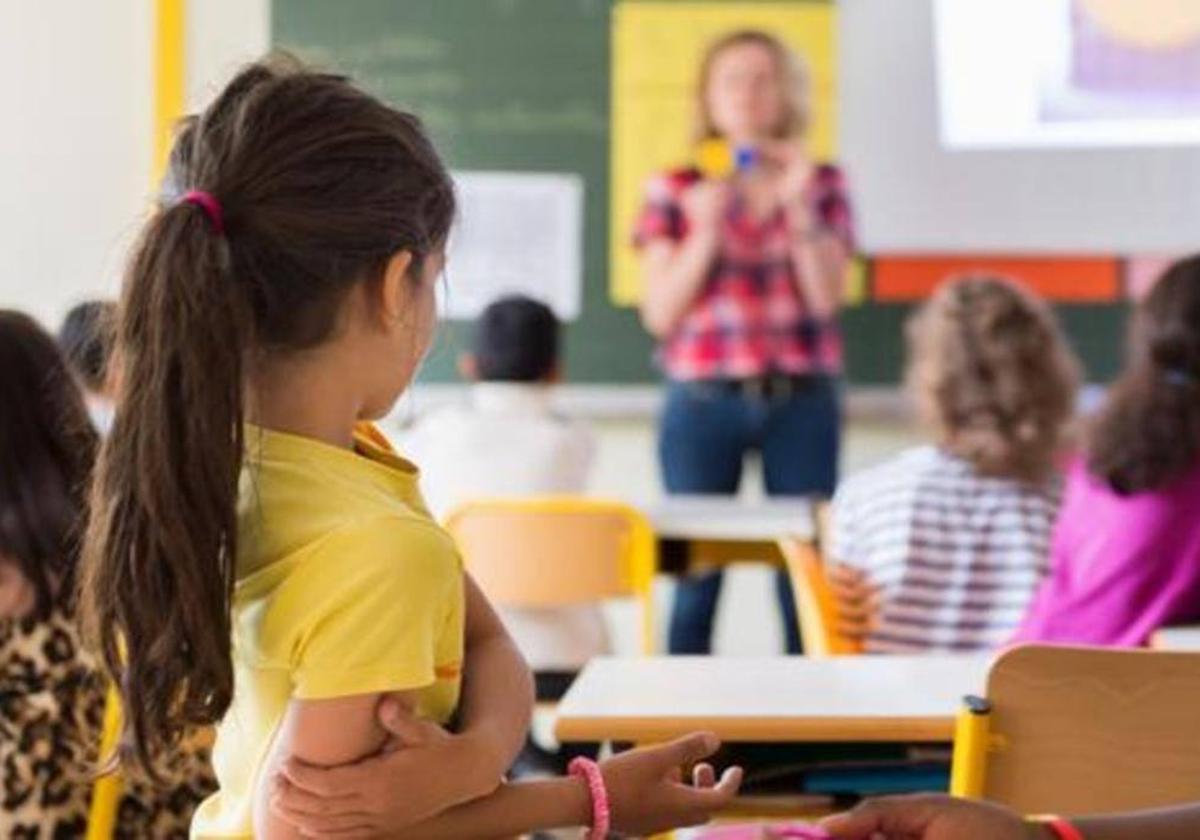 Alumnos en un aula