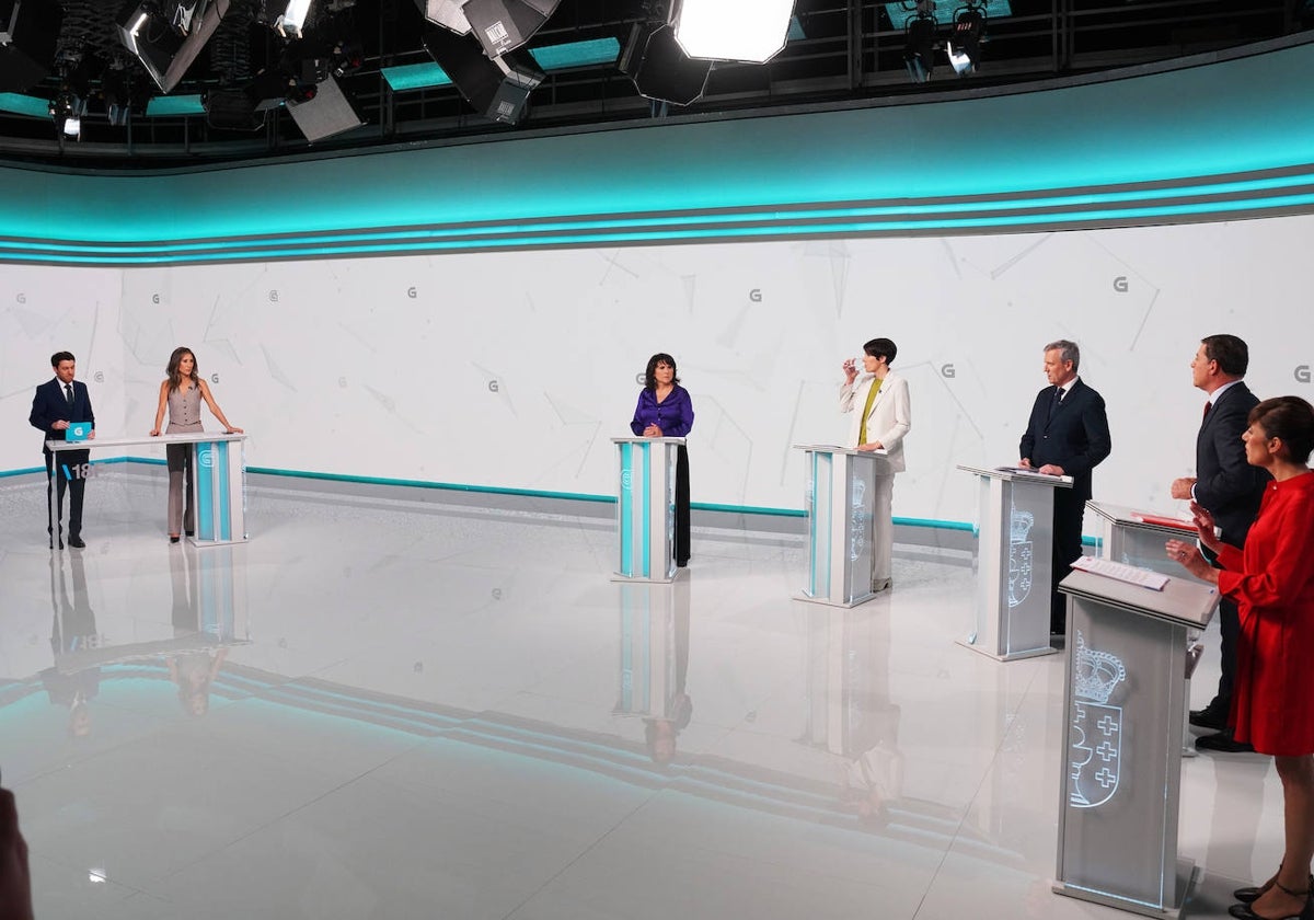 Imagen del debate de la CRTVG de este lunes