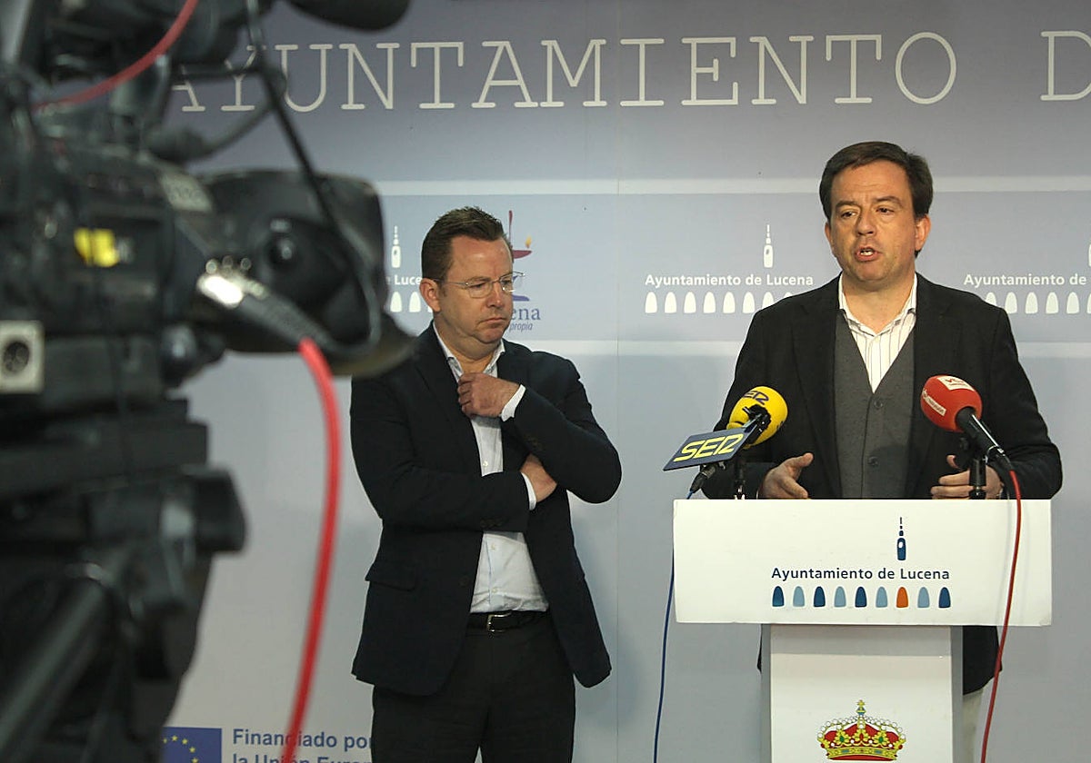 El alcalde de Lucena, Aurelio Fernández