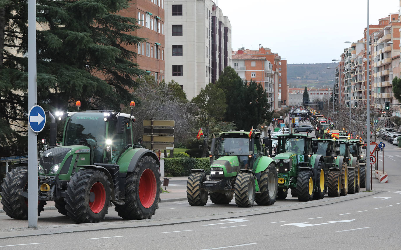 Las calles principales de Palencia colapsadas 