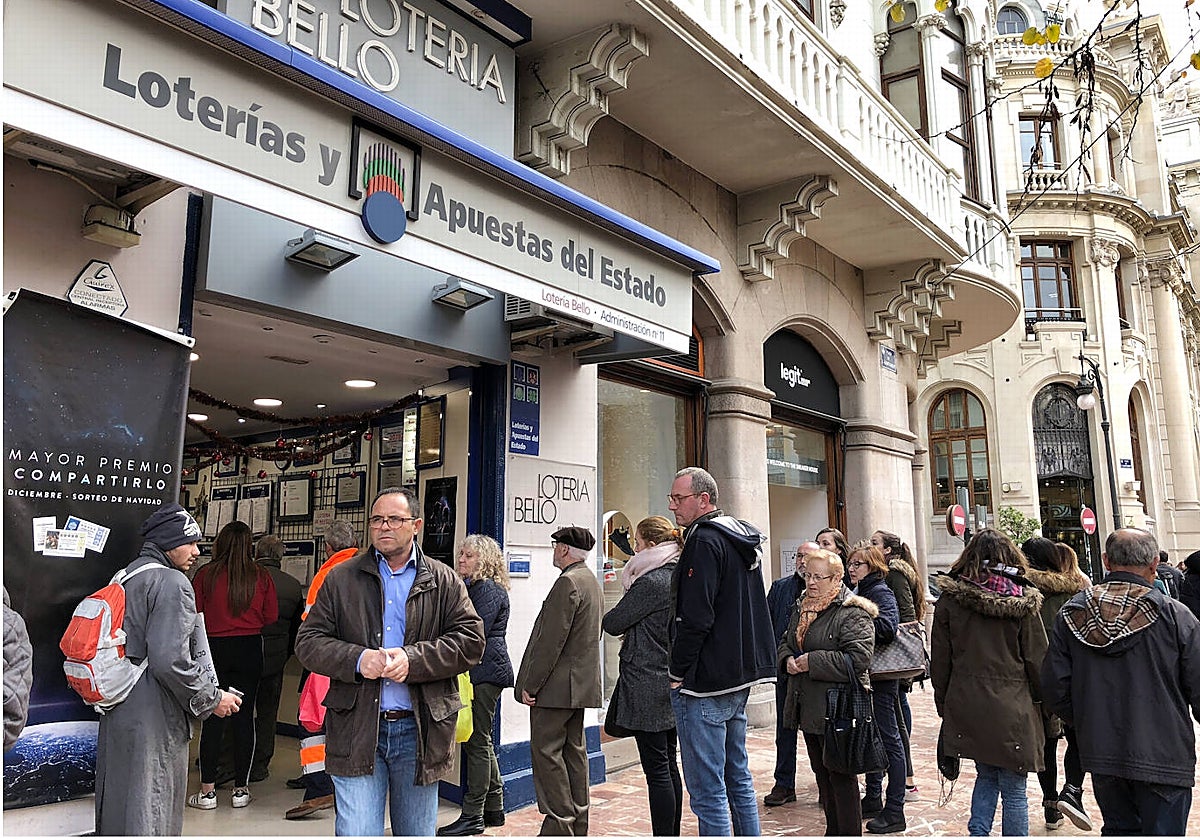 Imagen de una administración de Lotería de Valencia