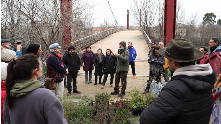 Algunos de los participantes en la jornada de reforestación