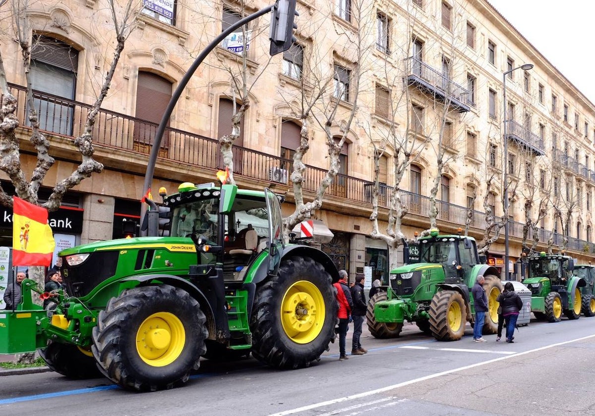 Tractorada en Salamanca