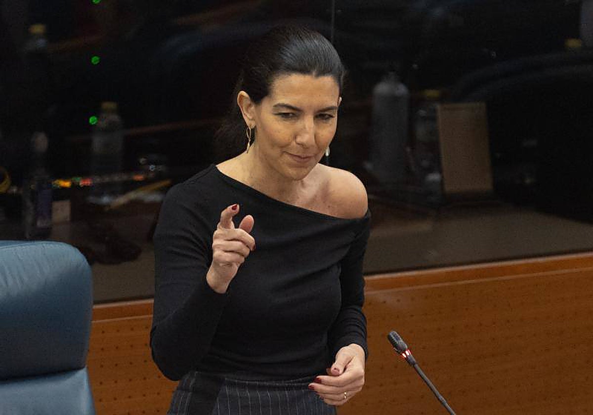 La portavoz de Vox en la Asamblea, Rocío Monasterio