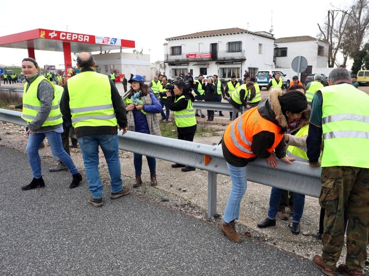 Las concentraciones de agricultores y ganaderos en Toledo, en imágenes