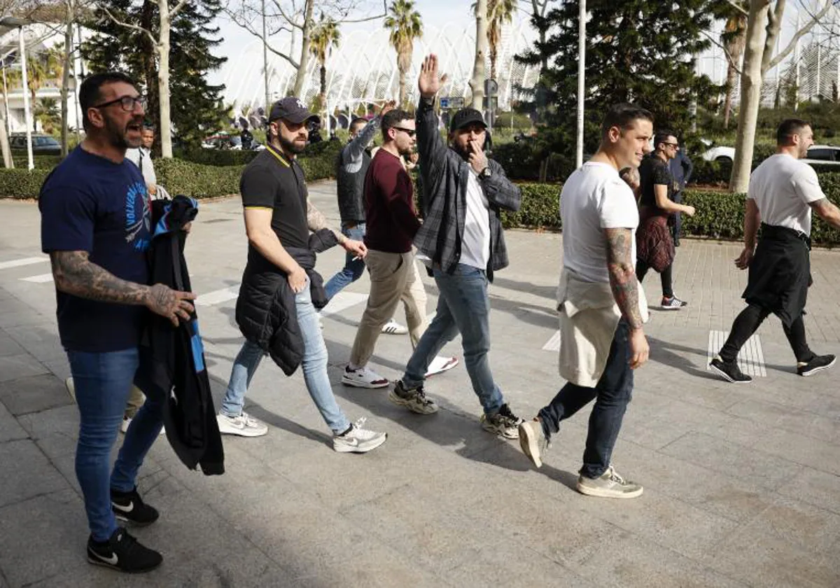 Los procesados por las agresiones en la manifestación del 9 d'Octubre de 2017 en Valencia