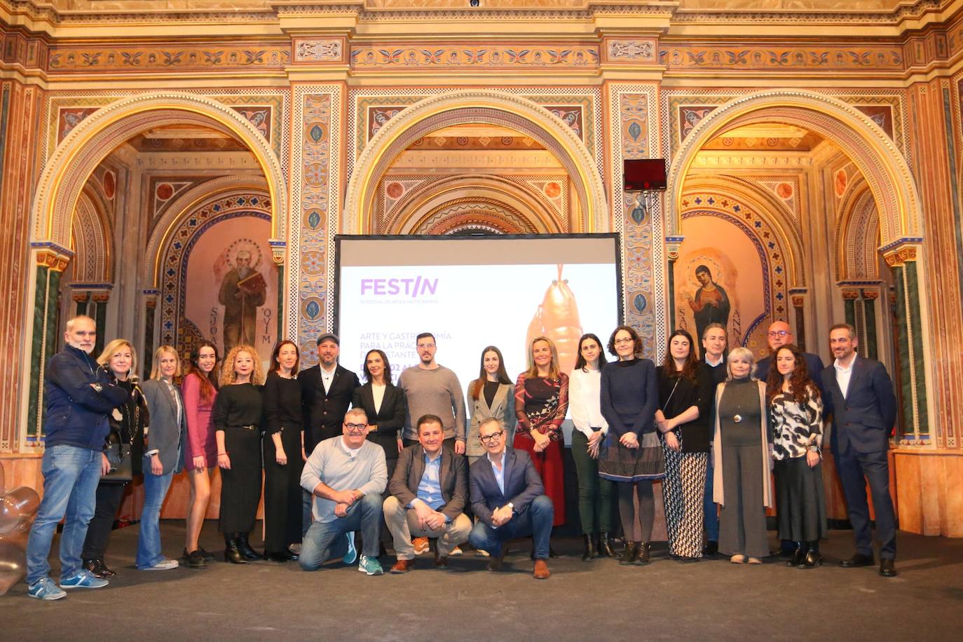 Imagen de la presentación de FestIN en el Centro Cultural de la Beneficencia