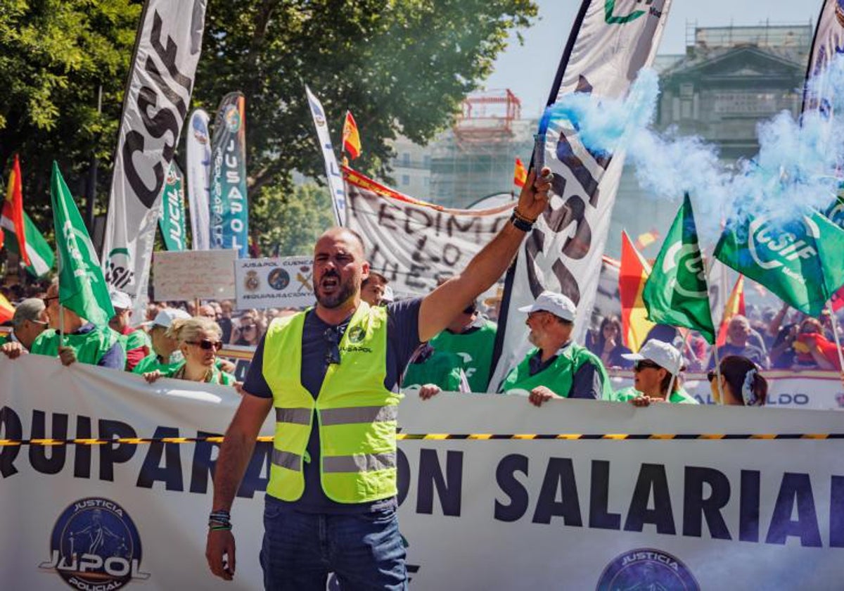 Manifestación de las Fuerzas y Cuerpos de Seguridad por la equiparación salarial